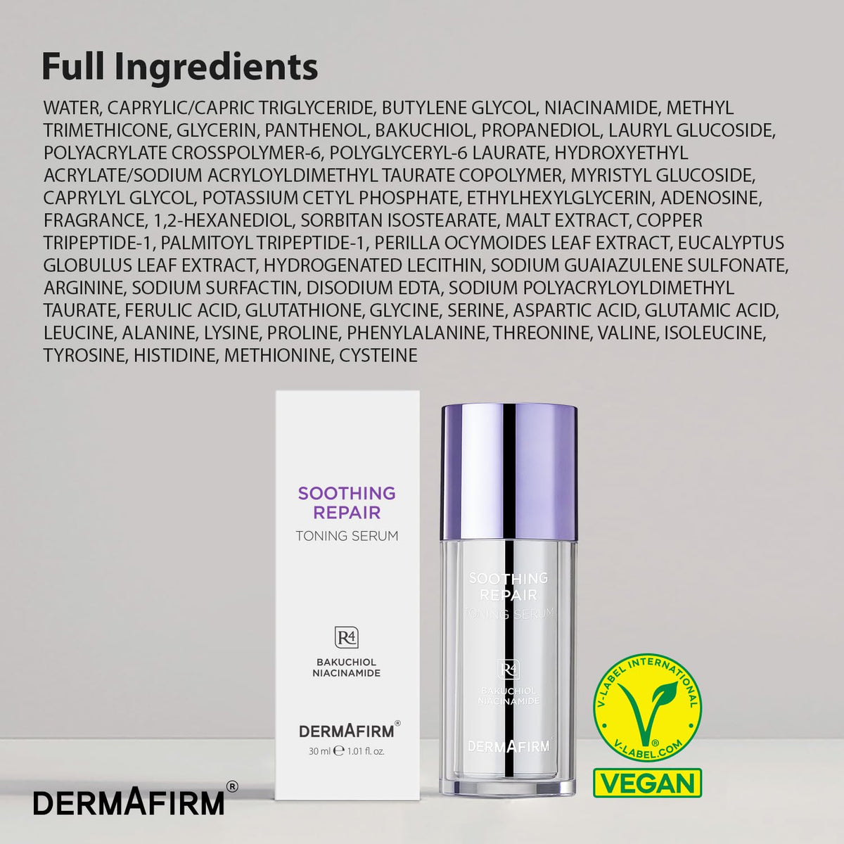 Dermafirm R4 refill pouch emphasizing reduced waste and eco benefit