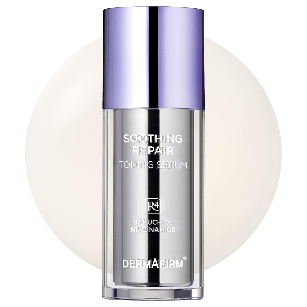 Dermafirm front bottle showcasing clean packaging and daily use benefit