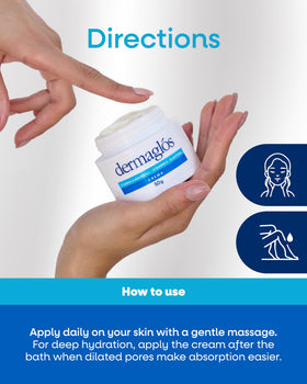 Dermaglós applied on forearm demonstrating quick absorption and smoothing