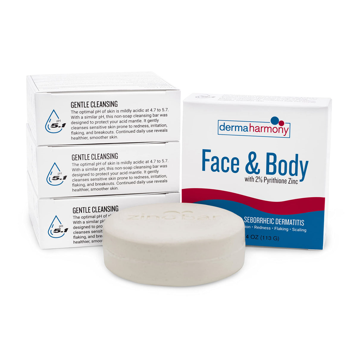 Dermaharmony bar lather close-up highlighting gentle foam and mild cleansing