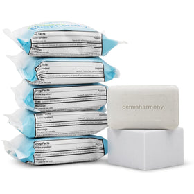 Dermaharmony lathered in hand demonstrating rich foam for effective rinsing