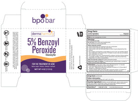 Dermaharmony bar on bathroom sink with towel, illustrating low-waste routine benefit
