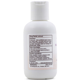 Dermaharmony close-up label listing 5% sulfur and 2% salicylic acid
