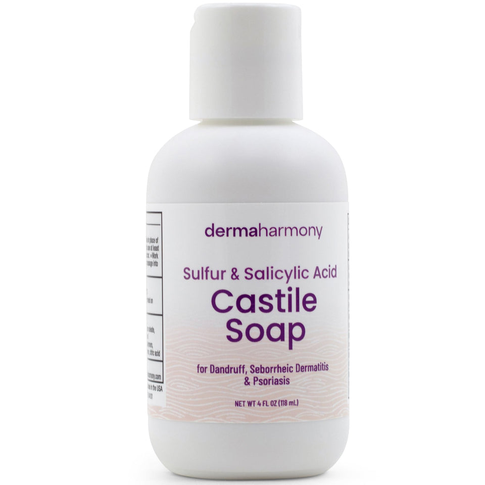 Dermaharmony front packaging 4oz bottle showing label and benefits