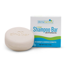 Dermaharmony shampoo bar drying on soap dish to extend lifespan