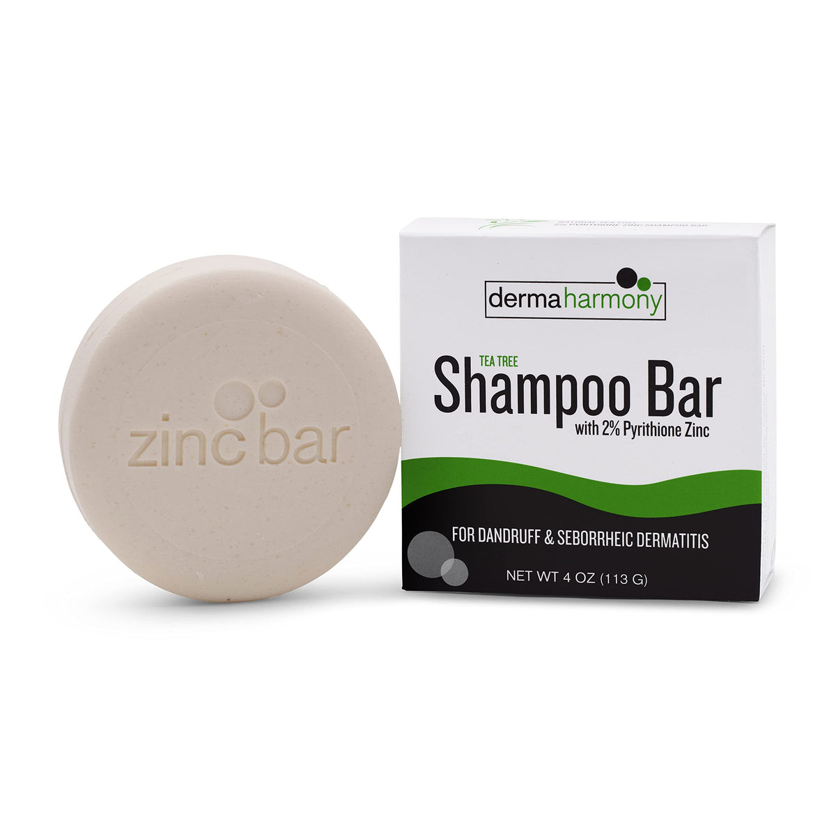 Dermaharmony shampoo bar producing rich lather on wet hair, showing effective cleansing