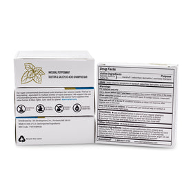 Dermaharmony shampoo bar creating scalp lather for effective flake control