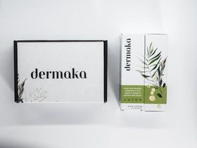 Dermaka cream texture swipe demonstrating lightweight, non-greasy finish