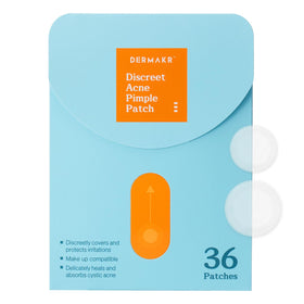 DERMAKR front packaging showing four patch packs and product branding