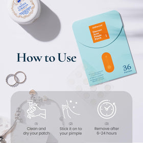 DERMAKR open pack showing multiple patches for convenient refill use
