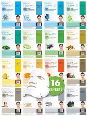 DERMAL front packaging of 16-pack showing variety and gift-ready design