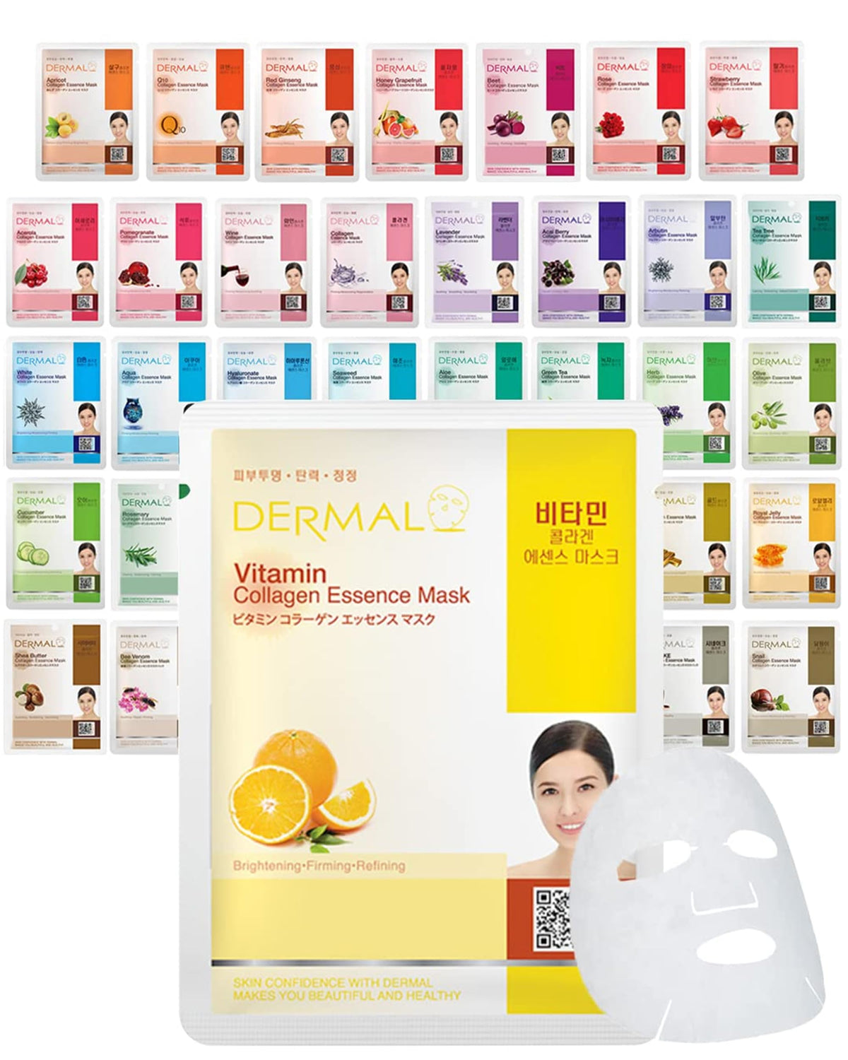 DERMAL 39-pack front view showing variety and convenience