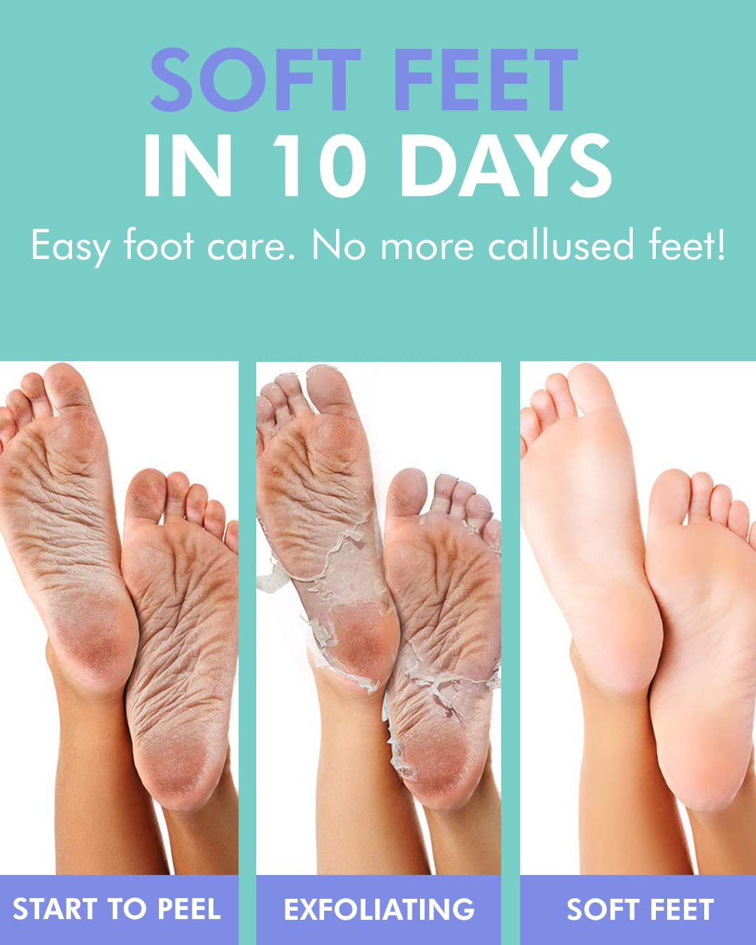 DERMAL foot inside sock mask during the 60–90 minute application for convenience