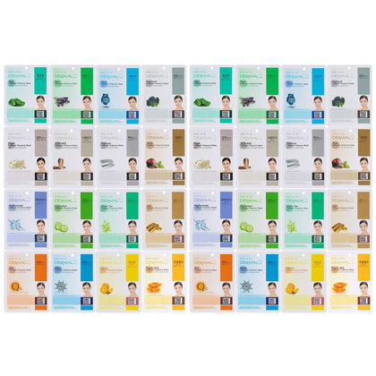 DERMAL front packaging showing full 32 combo pack and variety benefits