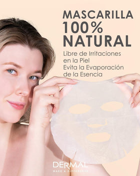 DERMAL label highlighting Collagen Vitamin E and Panthenol benefits