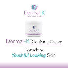 Dermal-K cream texture closeup demonstrating smooth moisturizing finish