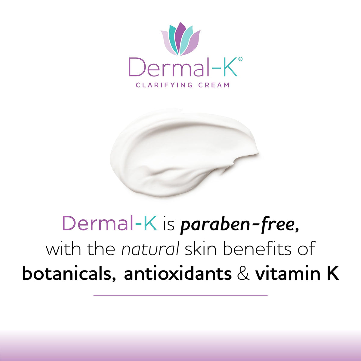 Dermal-K jar open with lid showing product consistency and ease of use