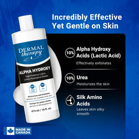 Dermal Therapy before and after texture comparison illustrating visible smoothing benefits