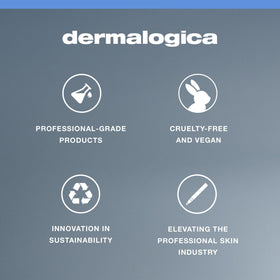 Dermalogica on bathroom vanity suggesting daily routine and professional-grade care