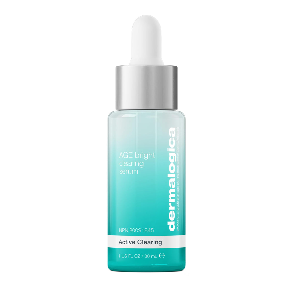 Dermalogica front packaging showing bottle and branding for clear skin benefits