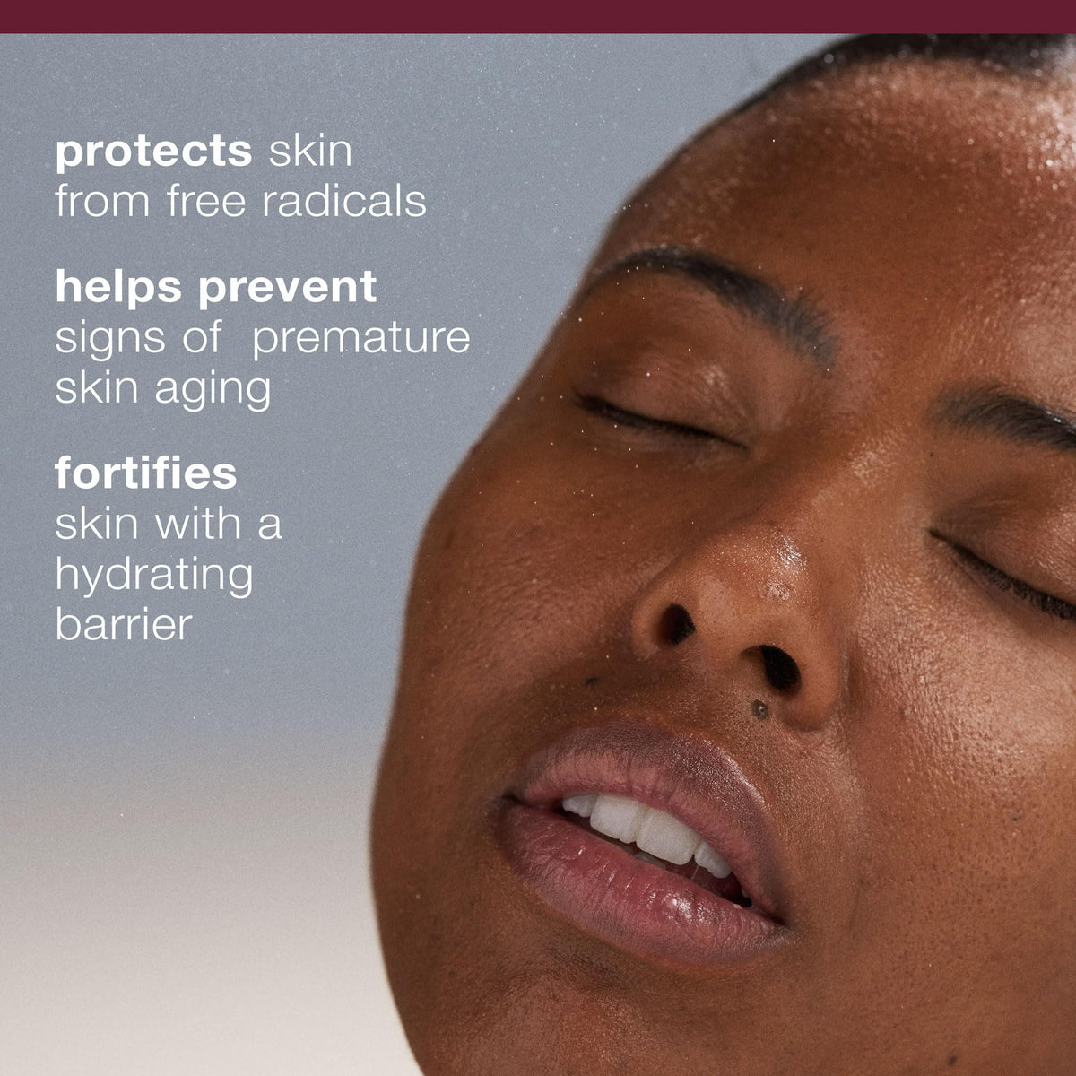 Dermalogica close-up of spray nozzle demonstrating fine mist delivery and even coverage