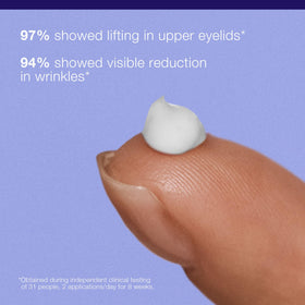 Dermalogica applying cream with fingertip for gentle lifting benefit
