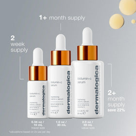 Dermalogica applying serum to cheek to show smooth finish and improved texture