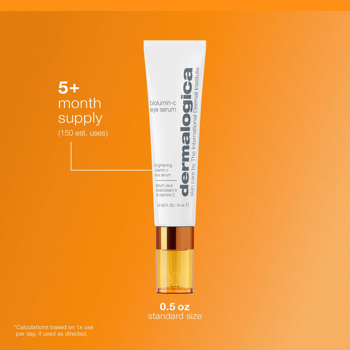 Dermalogica bottle beside vitamin C elements highlighting brightening benefits
