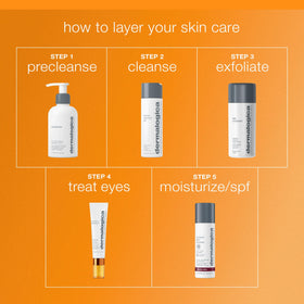 Dermalogica on bathroom counter in natural light showing daily routine compatibility