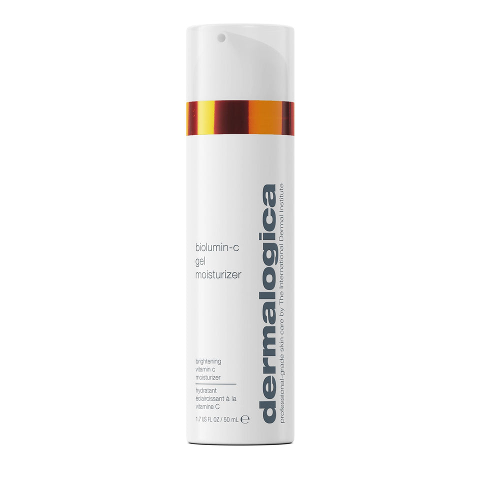 Dermalogica front packaging showing gel moisturizer and branding benefits