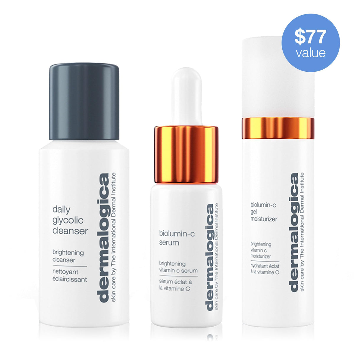 Dermalogica BioLumin-C gel moisturizer texture on hand delivering weightless hydration