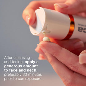 Dermalogica placed on bathroom counter with other products showing morning routine suitability benefit