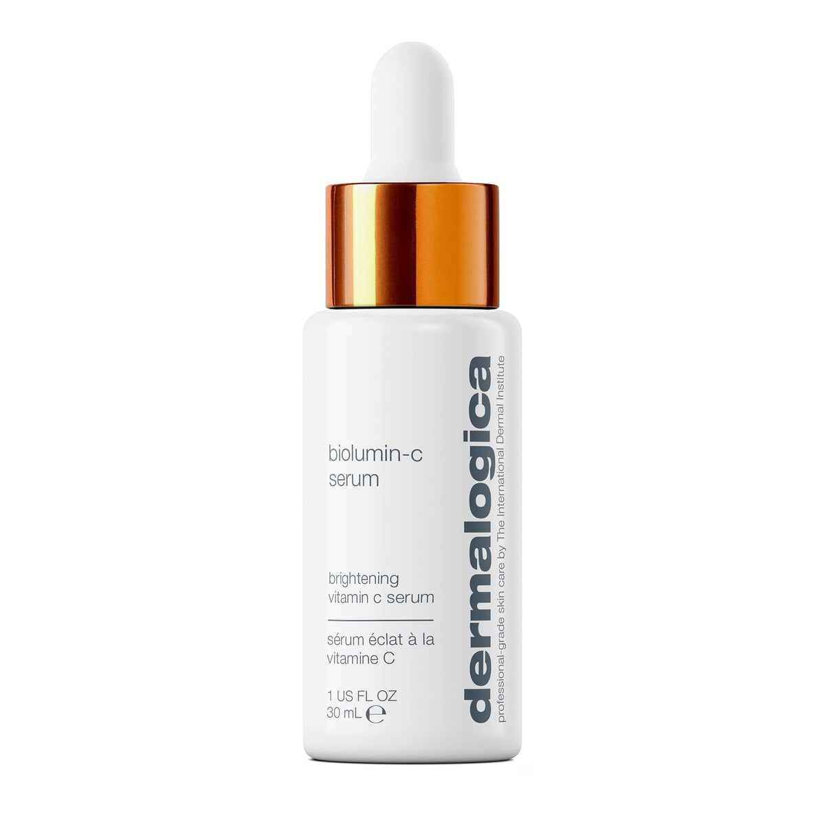 Dermalogica bottle front packaging showing brand and clean design for trust
