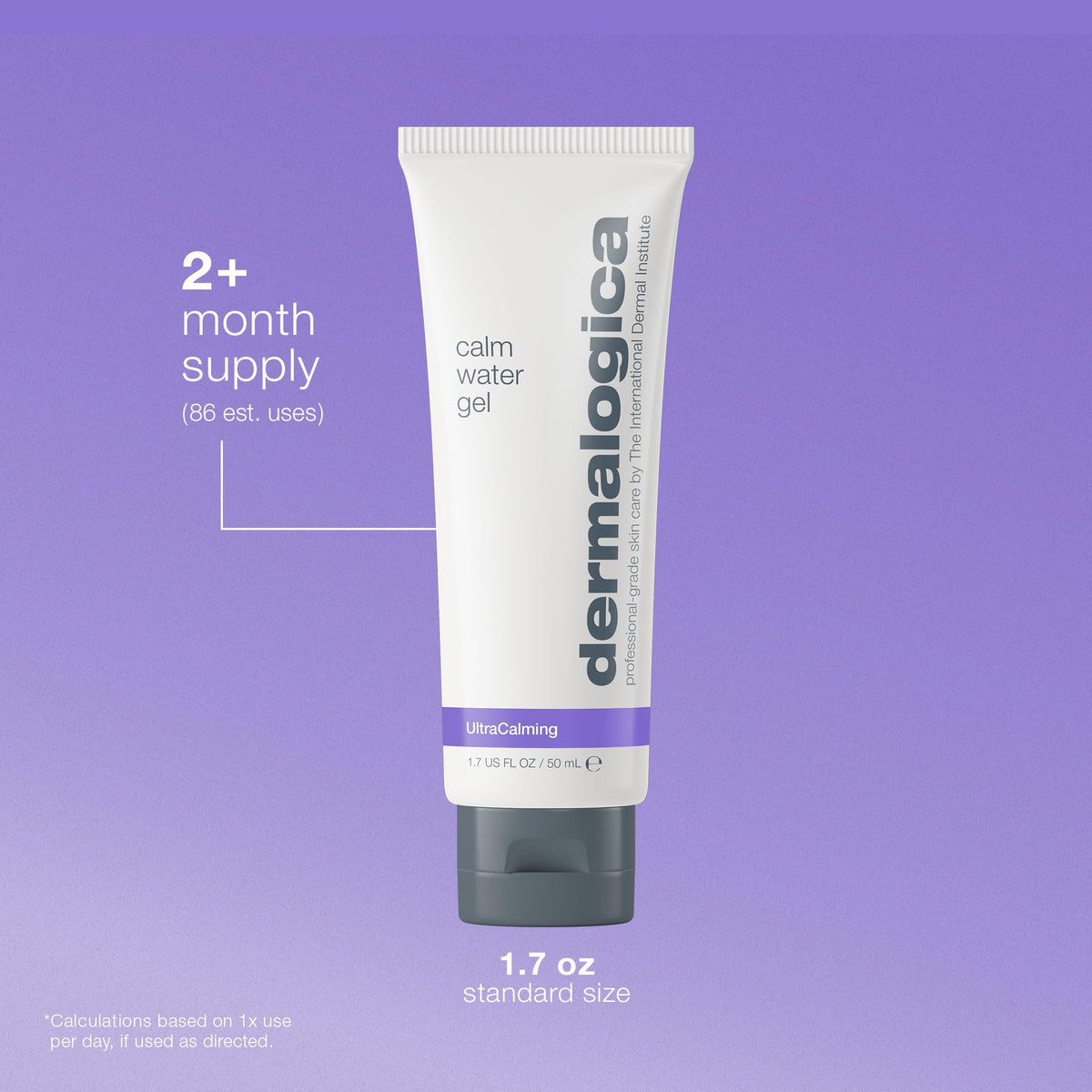 Person applying Dermalogica calm water gel to face in morning, suggests smooth layering under makeup