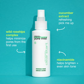 Dermalogica mist spraying on face demonstrating quick refresh and mattifying benefit