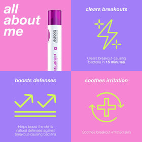 Dermalogica Clear Start next to a ruler showing 1 fl oz size and portability