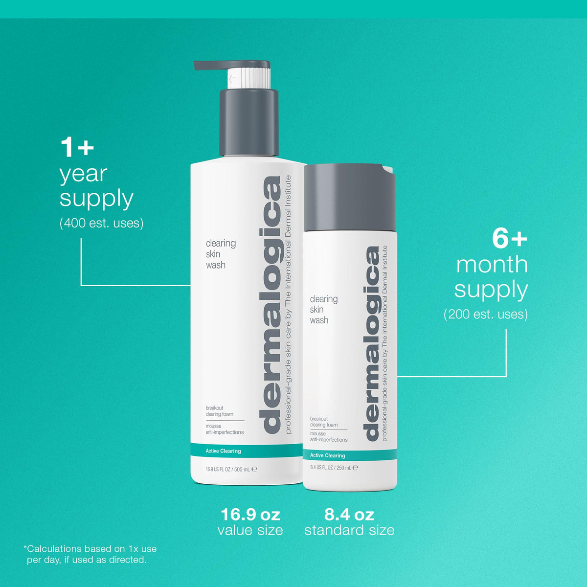 Dermalogica before and after comparison showing clearer, smoother skin