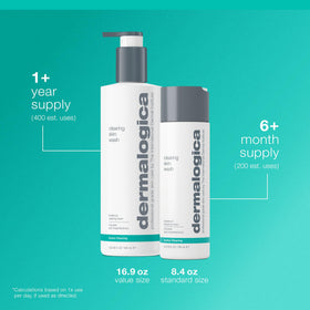 Dermalogica before and after comparison showing clearer, smoother skin