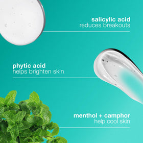 Dermalogica ingredient label highlighting salicylic and lactic acids