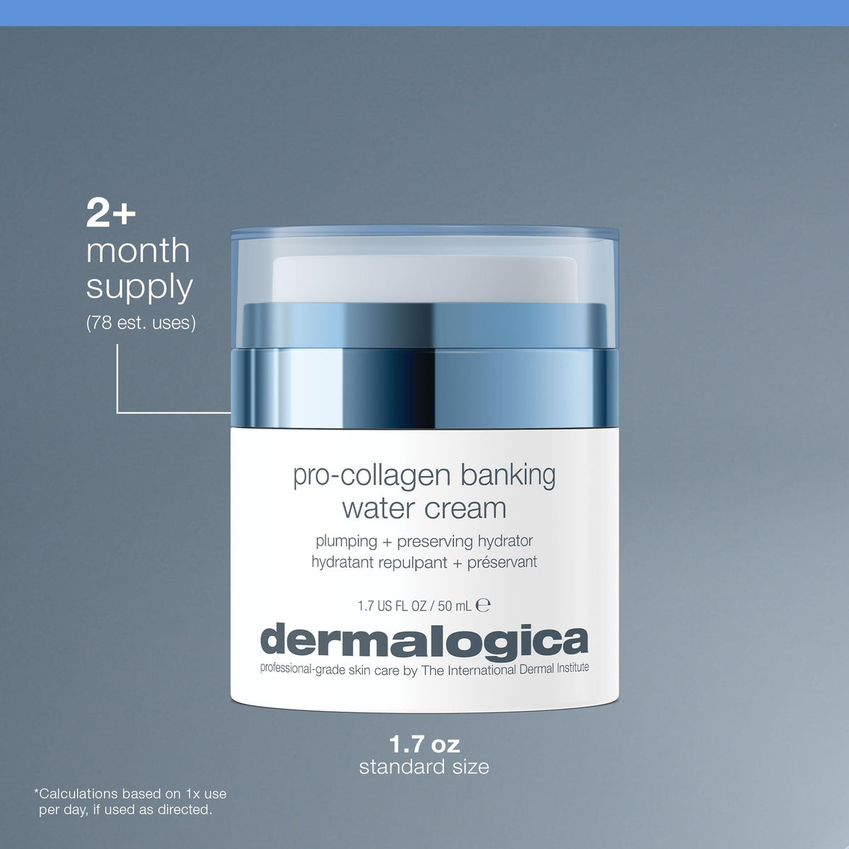 Dermalogica cream applied to cheek in lifestyle shot illustrating visible moisturized skin