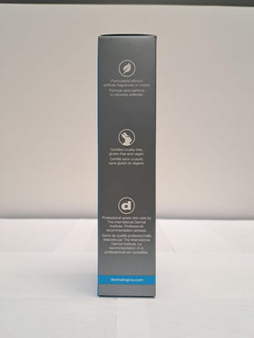 Dermalogica bottle staged on bathroom counter suggesting daily routine