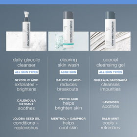 Dermalogica creamy-foam texture on hand illustrating gentle lathering