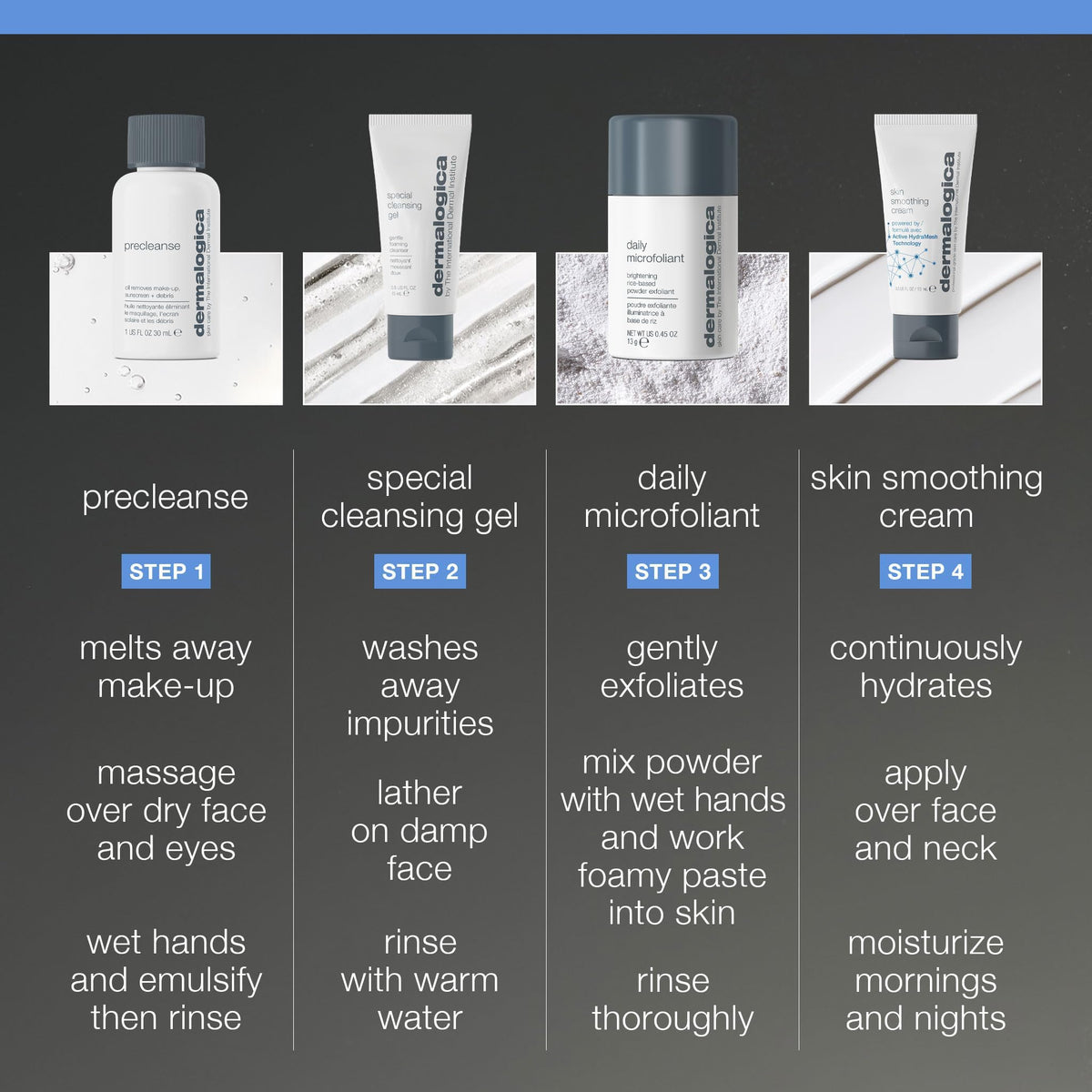 Dermalogica Daily Microfoliant powder scooped to show gentle exfoliating texture
