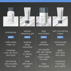 Dermalogica Daily Microfoliant powder scooped to show gentle exfoliating texture