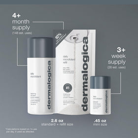 Dermalogica with serum application, illustrates how it improves product absorption benefit