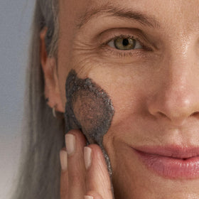 Activated Binchotan charcoal granules demonstrating Dermalogica detox action
