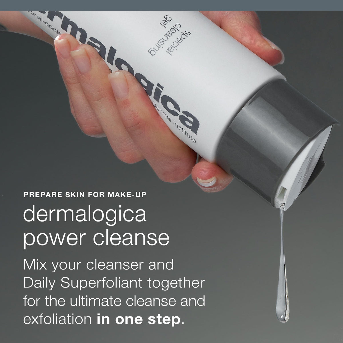 Dermalogica jar next to ruler showing 2 oz size and travel-friendly benefit