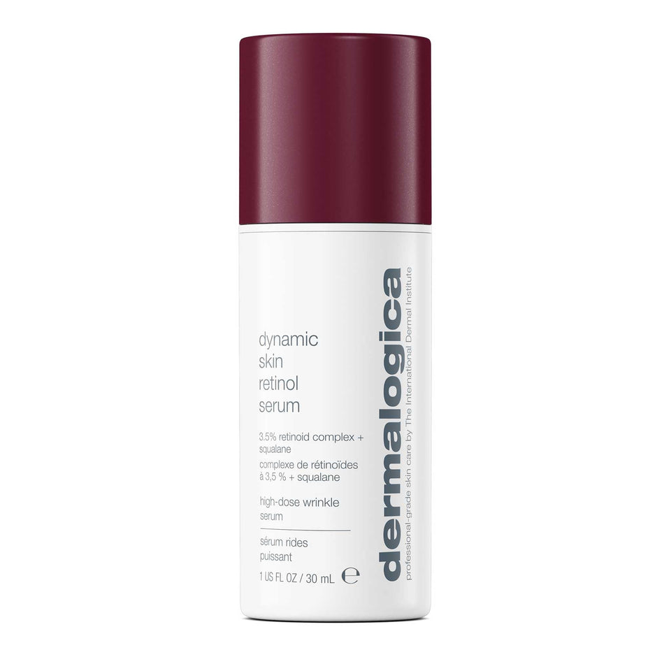 Dermalogica bottle front view showing sleek packaging and product identity, ideal for shelf appeal