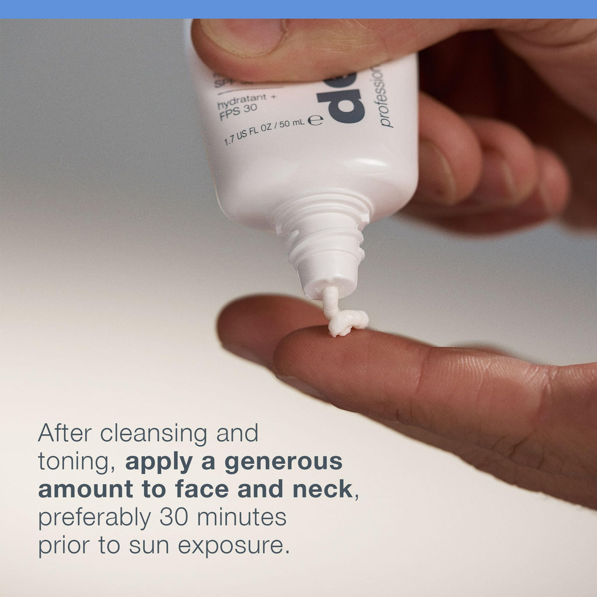 Dermalogica on model's face showing natural luminosity benefit