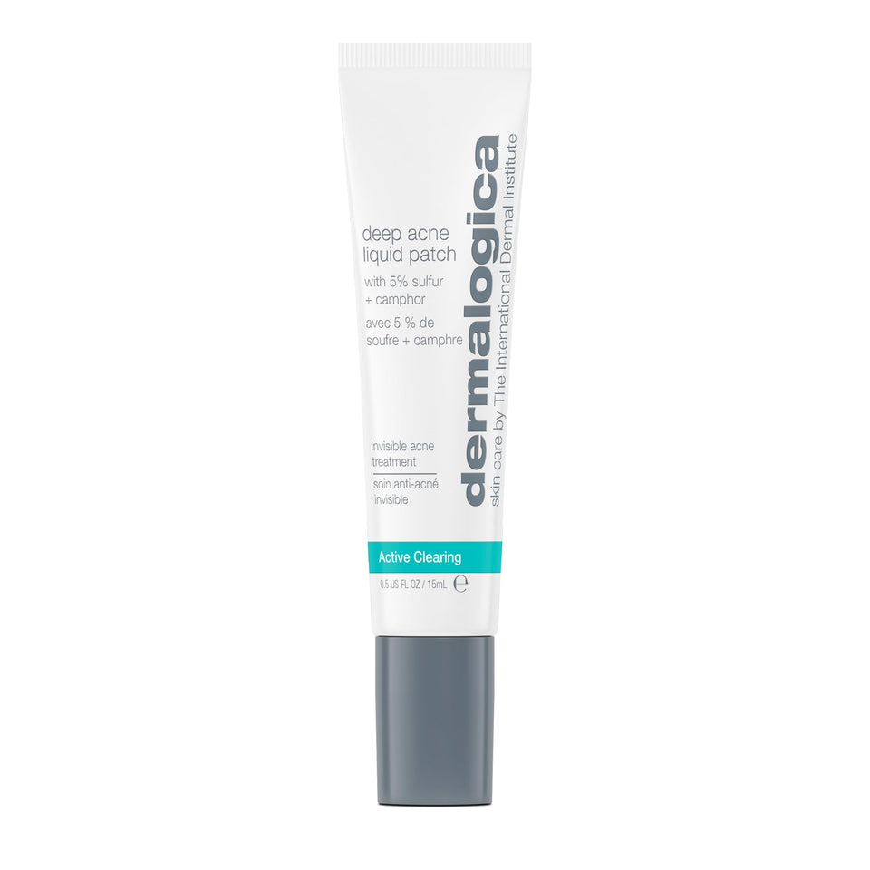 Dermalogica front packaging showing treatment bottle and brand clarity benefit